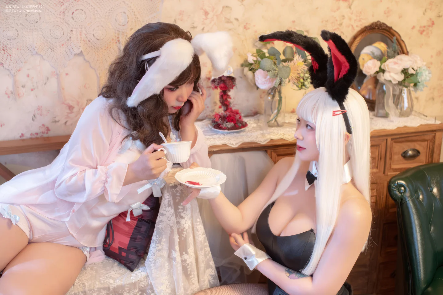 皮皮奶 - &喵零 双人兔兔 [51P-454MB] tg@simisebaisi 【丝足阁】016.webp